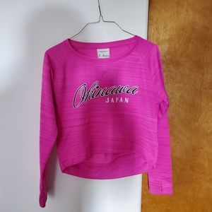 Croped long sleeve sweater